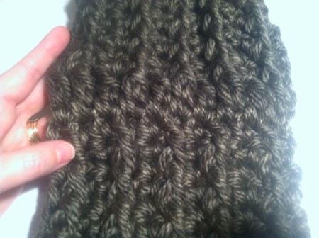 Crocheted Ribbed Cowl