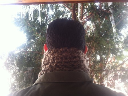 Crocheted Ribbed Cowl
