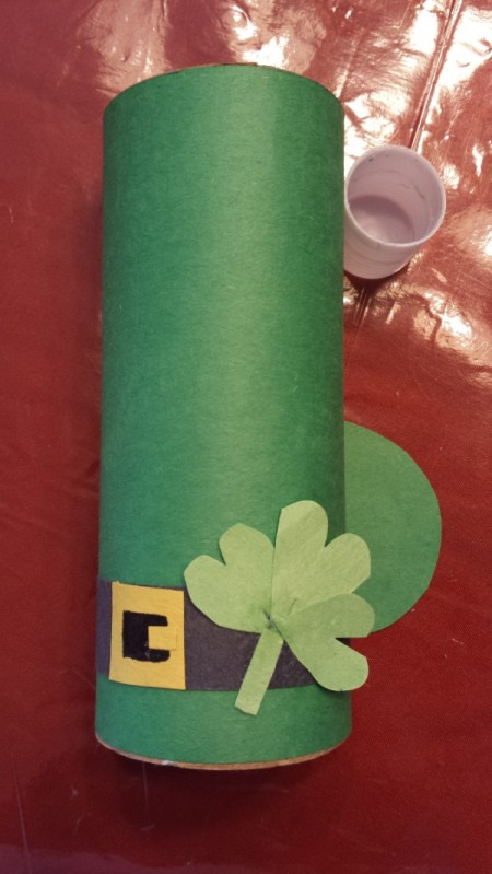 St. Patrick's Day Toilet Paper Tube Hats