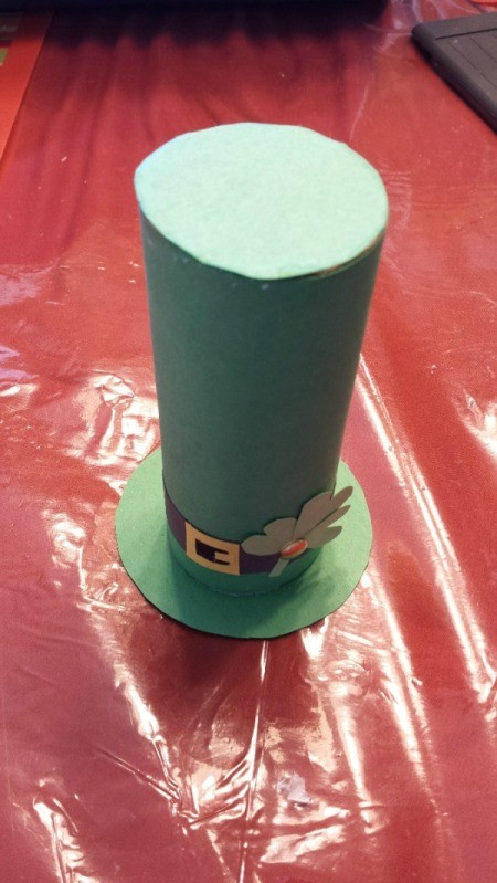 St. Patrick's Day Toilet Paper Tube Hats