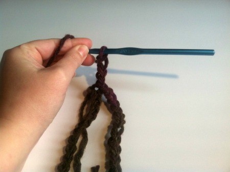 Fan Pattern Crocheted Cowl