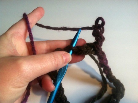 Fan Pattern Crocheted Cowl