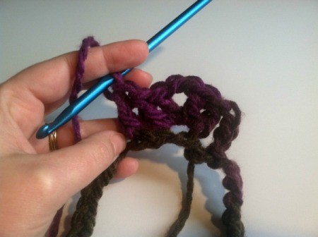 Fan Pattern Crocheted Cowl