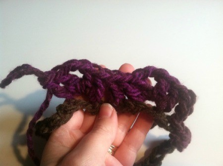 Fan Pattern Crocheted Cowl
