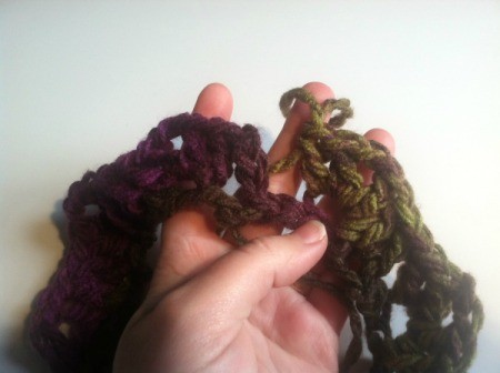 Fan Pattern Crocheted Cowl