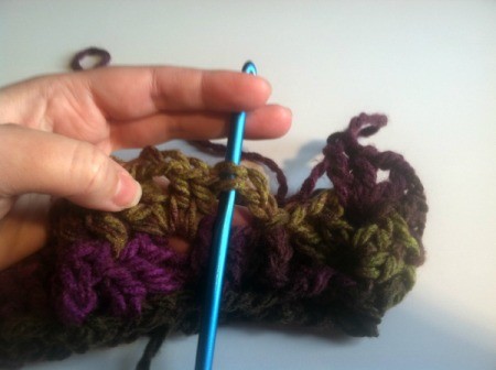 Fan Pattern Crocheted Cowl