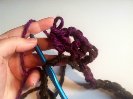 Fan Pattern Crocheted Cowl