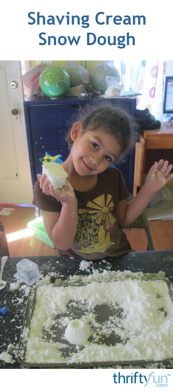 How to Make Shaving Cream Snow Dough ThriftyFun