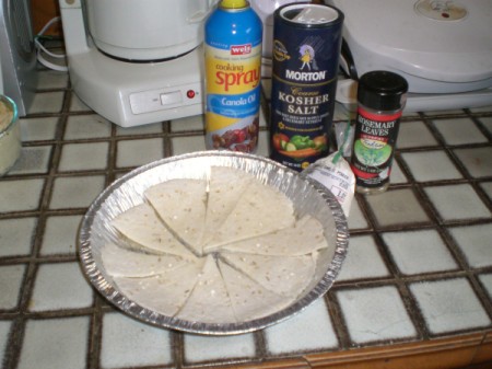 Homemade Hummus with Flavored Tortilla Chips