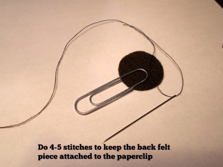 Donut Felt Paperclip Bookmark