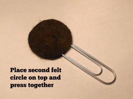 Donut Felt Paperclip Bookmark