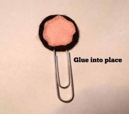 Donut Felt Paperclip Bookmark