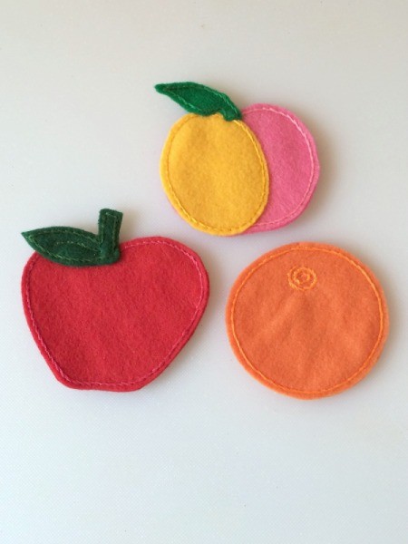 peach apple orange