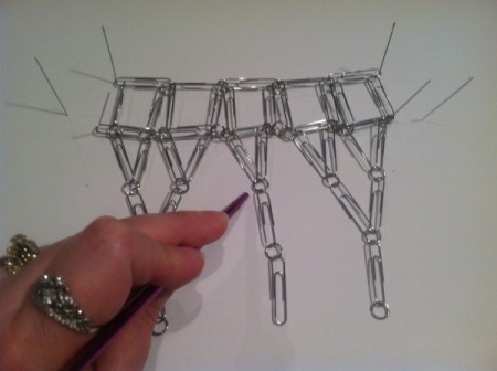 Paperclip Statement Necklace
