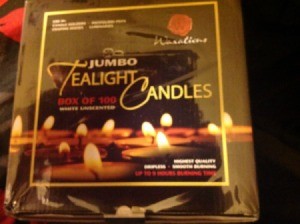 package of tea light candles