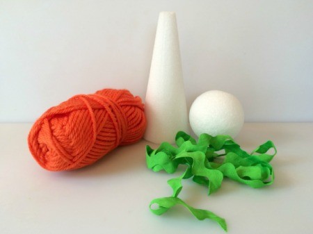 Yarn Wrapped Carrot