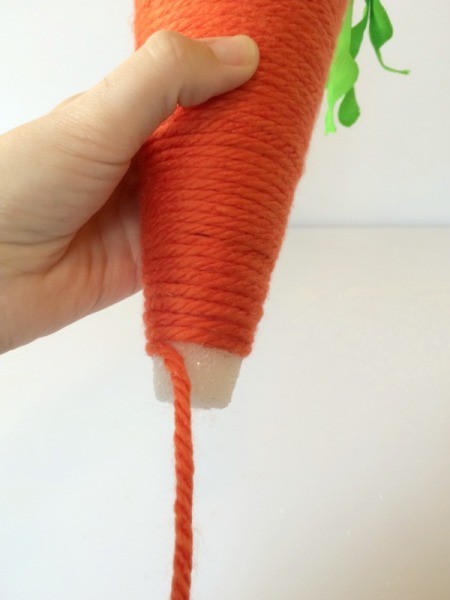 Yarn Wrapped Carrot