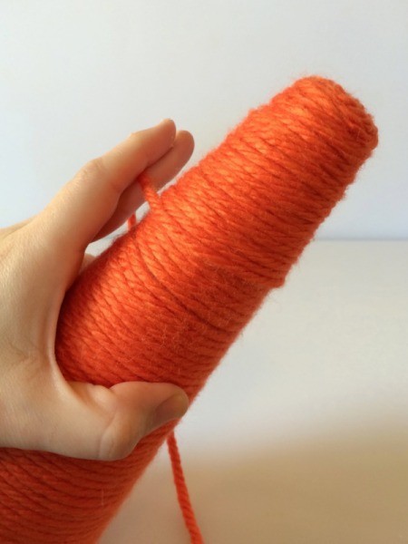 Yarn Wrapped Carrot