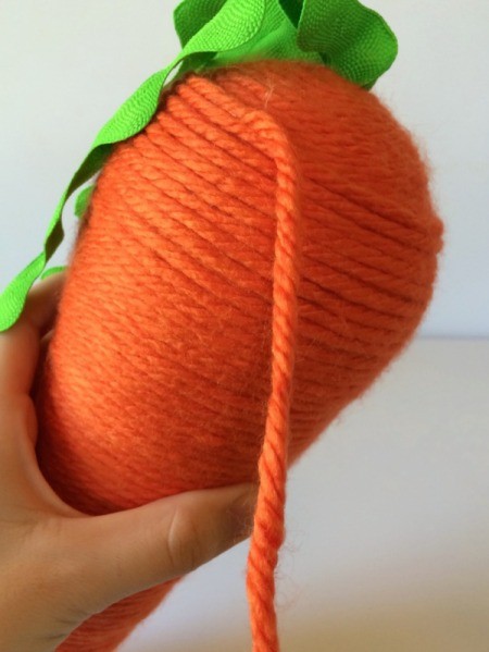 Yarn Wrapped Carrot