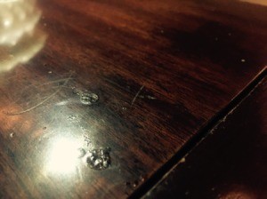 damage to finish on piano