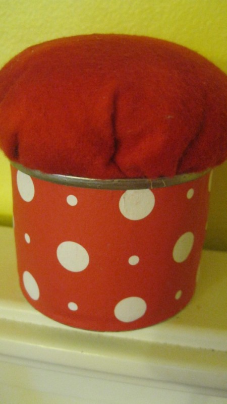 No Sew Tin Can Pincushion