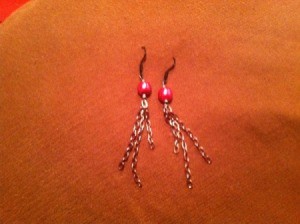 finished pair of earrings