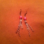 finished pair of earrings