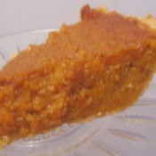 slice of pie on glass plate