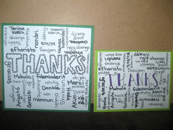 Image result for thank you cards home made