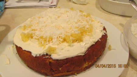 Three Layer Coconut-Pineapple Cake