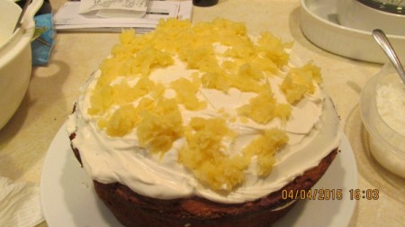 Three Layer Coconut-Pineapple Cake