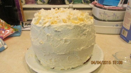 Three Layer Coconut-Pineapple Cake