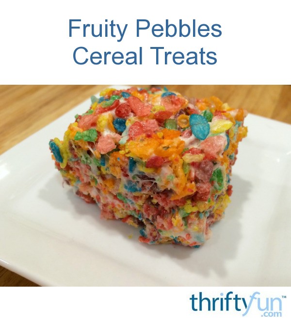 Fruity Pebbles Cereal Treats | ThriftyFun