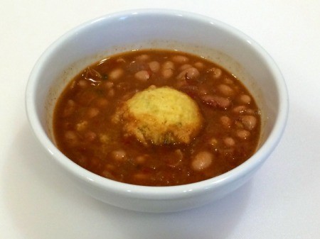 Pinto Bean Stew with Cornbread Dumplings