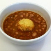 Pinto Bean Stew with Cornbread Dumplings