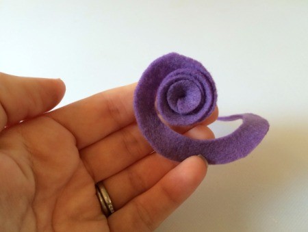 Spiral Felt Flower
