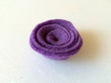 Spiral Felt Flower