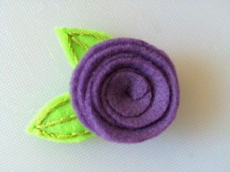 Spiral Felt Flower