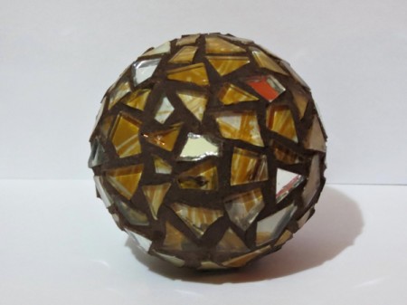 Funky Mosaic Ball Decoration
