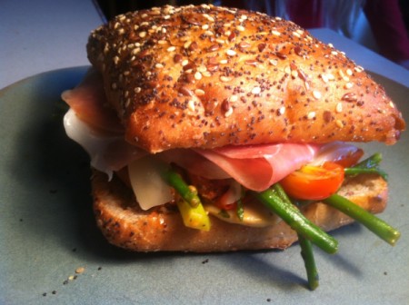 Bountiful Garden Prosciutto Sandwich