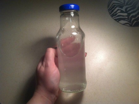A recycled bottle.