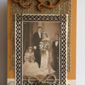 Rustic Country Wedding Invitation - finished card