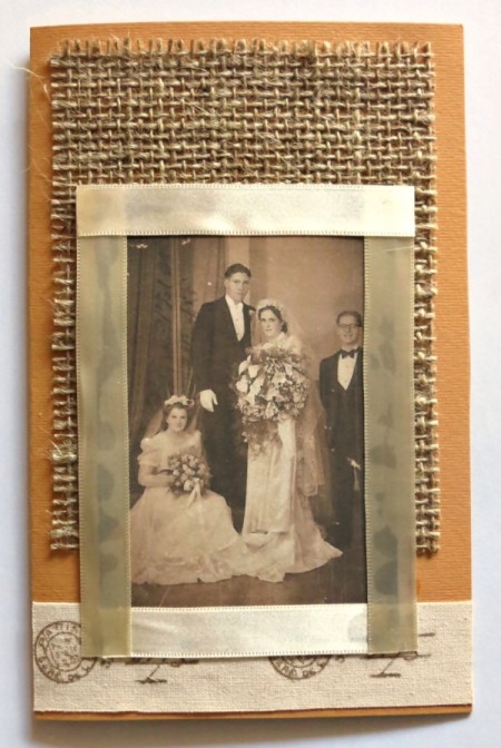 Rustic Country Wedding Invitation - adding vintage photo to card