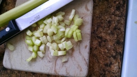 Quick Veggie Chili - Chopped Celery