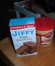 box of brownie mix