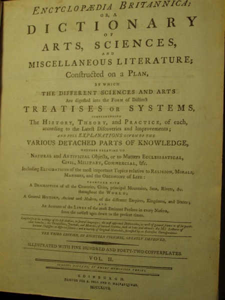 Value of Britannica 1797 3rd Edition