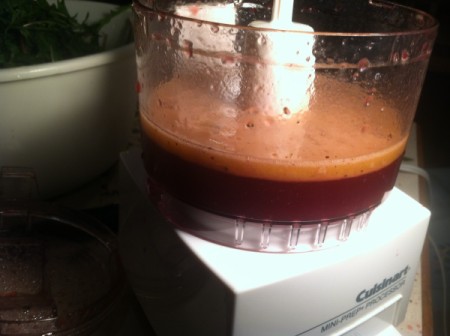 Dandelion Greens and Pomegranate Vinaigrette