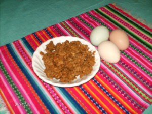 chorizo and eggs