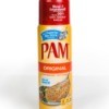 A can of Pam brand cooking spray.