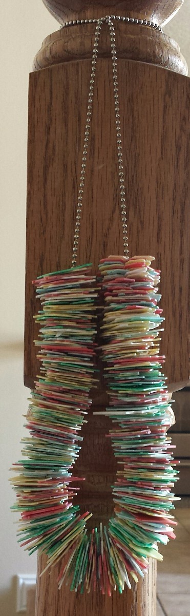 Bread Package Clip Necklace - ball chain and bread package clip necklace